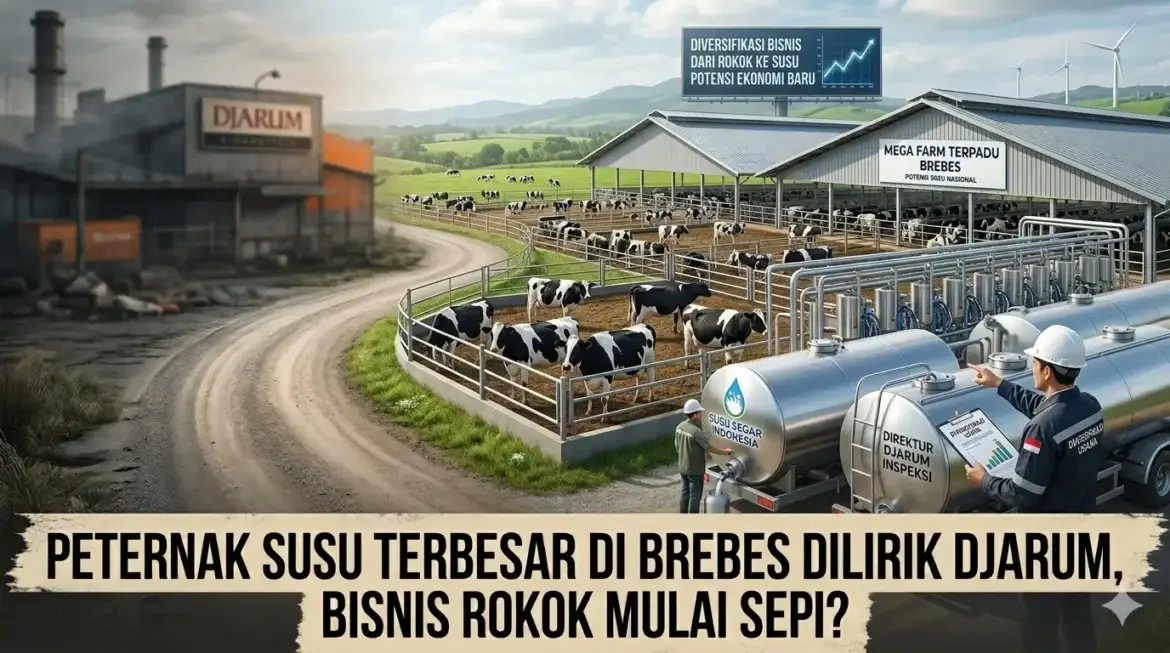 Peternak Susu Terbesar di Brebes Dilirik Djarum, Bisnis Rokok Mulai Sepi?
