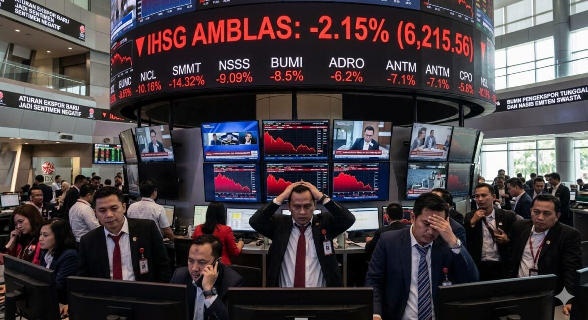 IHSG Anjlok 2%, Kebijakan Baru Ekspor SDA Prabowo Bikin Investor Tiarap