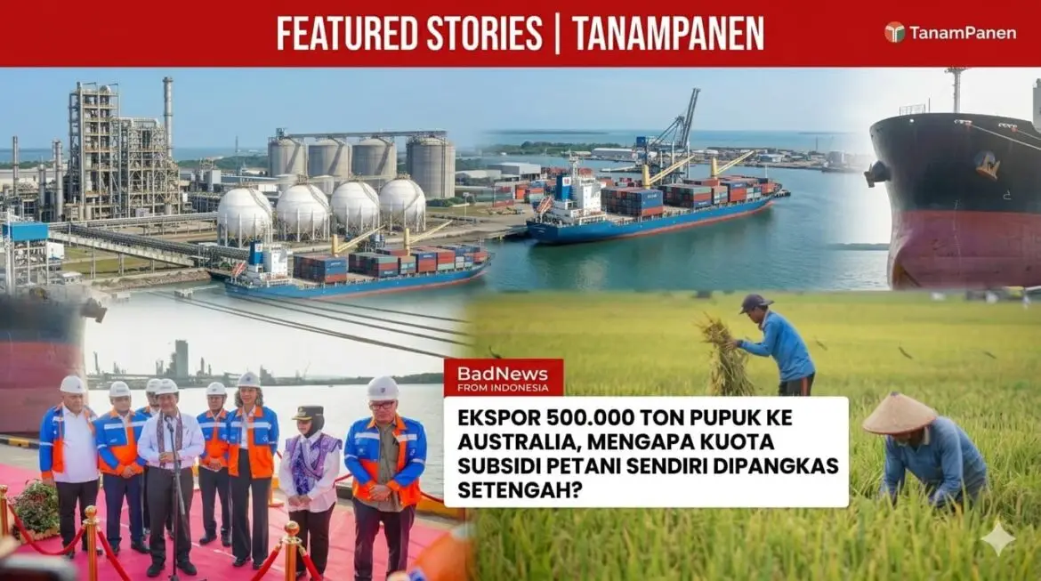 Ekspor Pupuk ke Australia Lancar, Petani Lokal Menjerit Terpangkas Kuota Subsidi