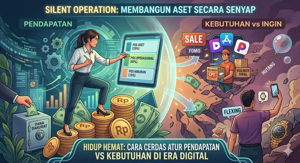 Hidup Hemat: Cara Cerdas Atur Pendapatan vs Kebutuhan di Era Digital