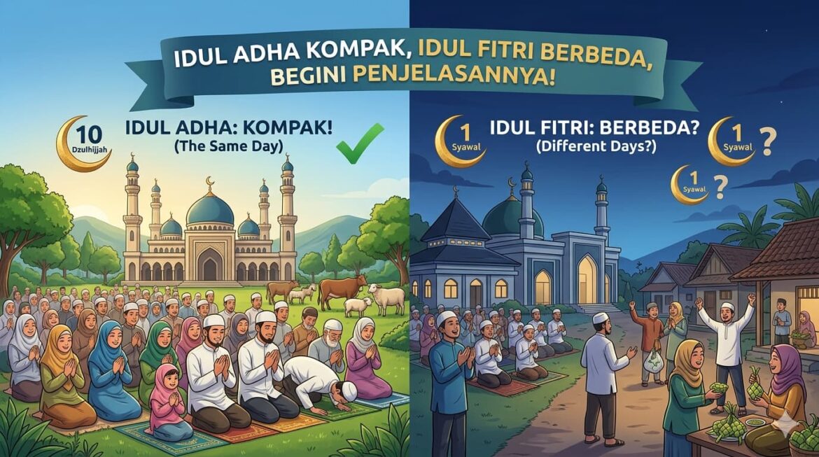 Idul Adha Kompak, Idul Fitri Berbeda, Begini Penjelasannya!