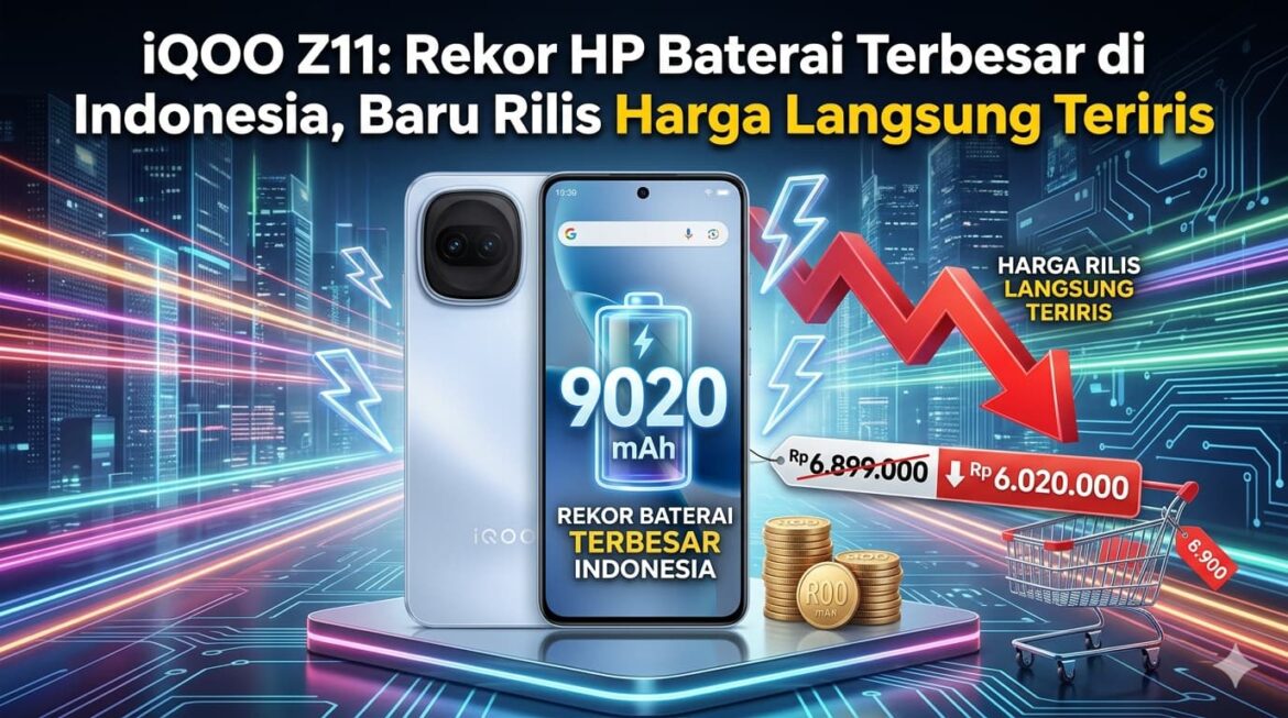 iQOO Z11: Rekor HP Baterai Terbesar di Indonesia, Baru Rilis Harga Langsung Teriris
