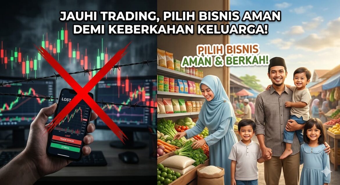 Jauhi Trading, Pilih Bisnis Aman Demi Keberkahan Keluarga!