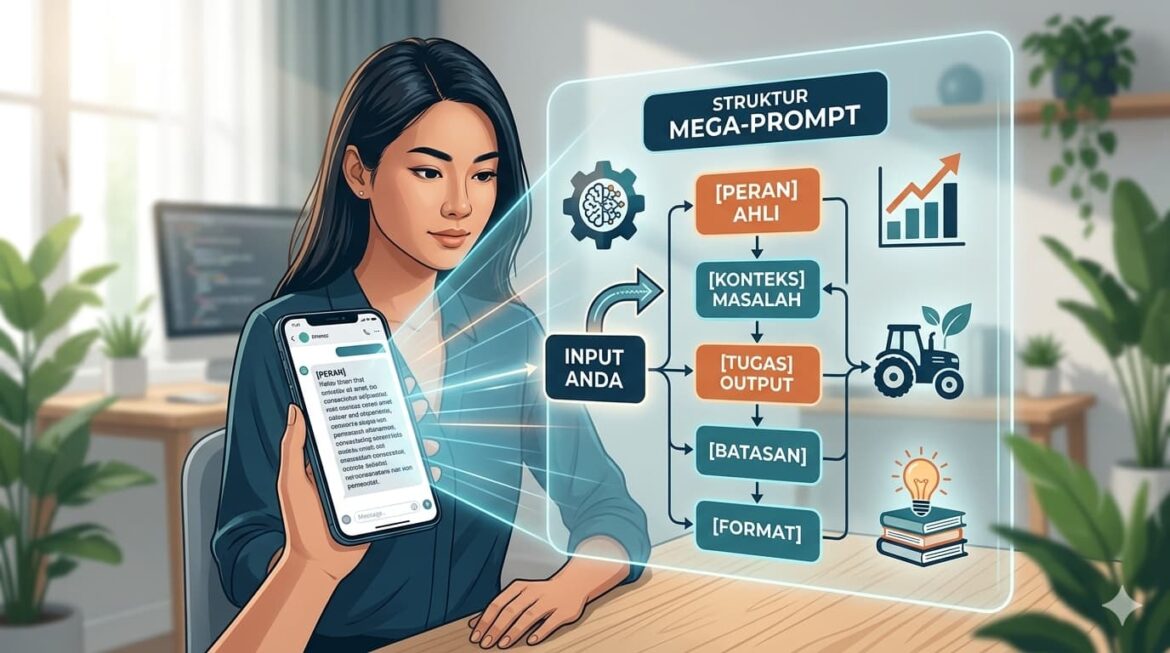 Cara Membuat AI Berpikir Secara Profesional: Panduan Mega-Prompt Bagi Orang Awam