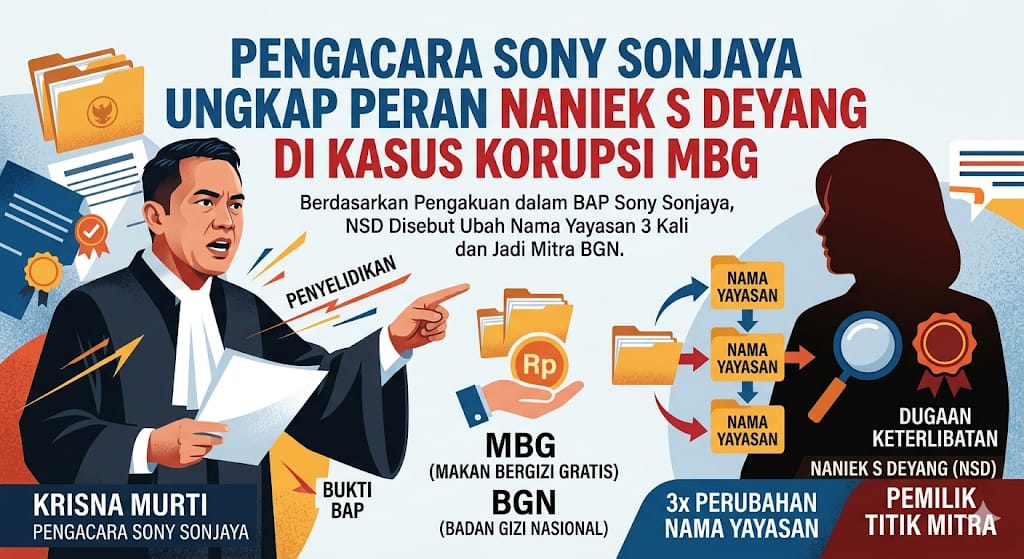 Pengacara Sony Sonjaya Ungkap Peran Naniek S Deyang di Kasus Korupsi MBG