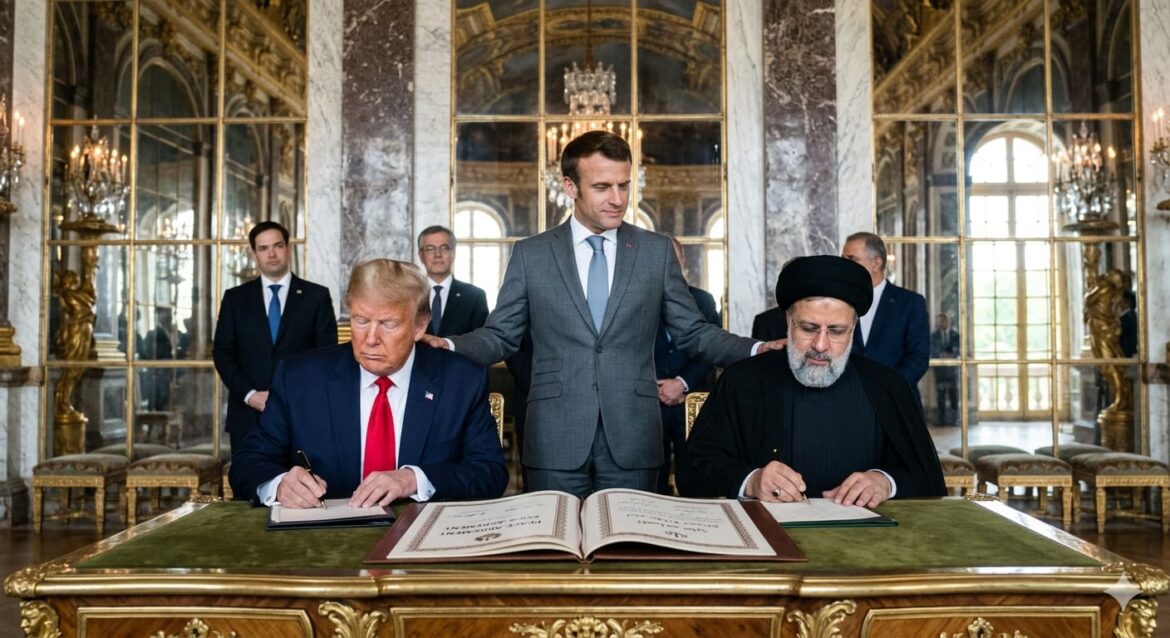 Trump dan Iran Teken MoU Damai di Istana Versailles