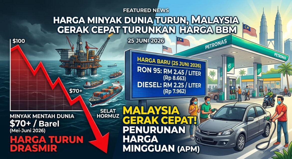 Harga Minyak Mentah Dunia Turun, Malaysia Gerak Cepat Turunkan Harga BBM