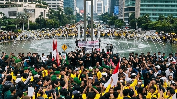 BEM UI Gelar Aksi Unjuk Rasa: Bawa Lima Tuntutan untuk Pemerintah