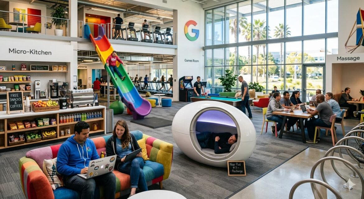 Fasilitas Mewah Kantor Google, Bikin Karyawan Merasa Tak Sedang Ngantor