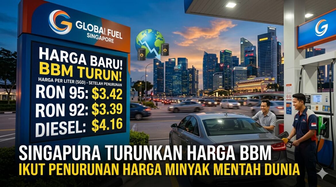 Singapura Turunkan Harga BBM Ikut Penurunan Harga Minyak Mentah Dunia