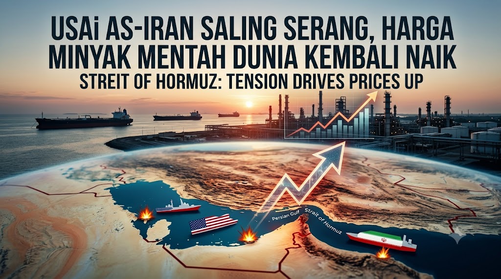 Usai AS-Iran Saling Serang, Harga Minyak Mentah Dunia Kembali Naik