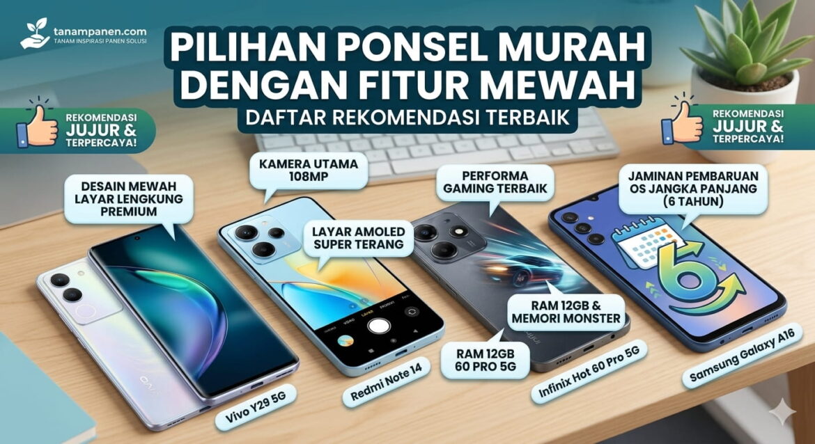Rekomendasi Ponsel Murah, Tapi Fitur Mewah, Ini Daftarnya!