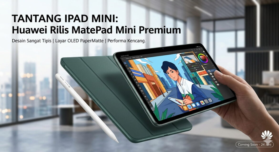 Tantang iPad Mini, Huawei Rilis Matepad Mini: Tablet Premium Desain Sangat Tipis!