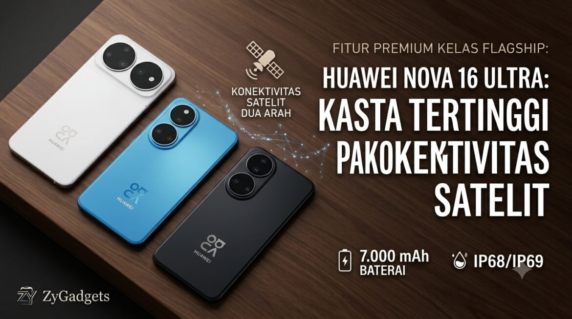Huawei Nova 16 Ultra: HP Kasta Tertinggi Dengan Konektivitas Satelit