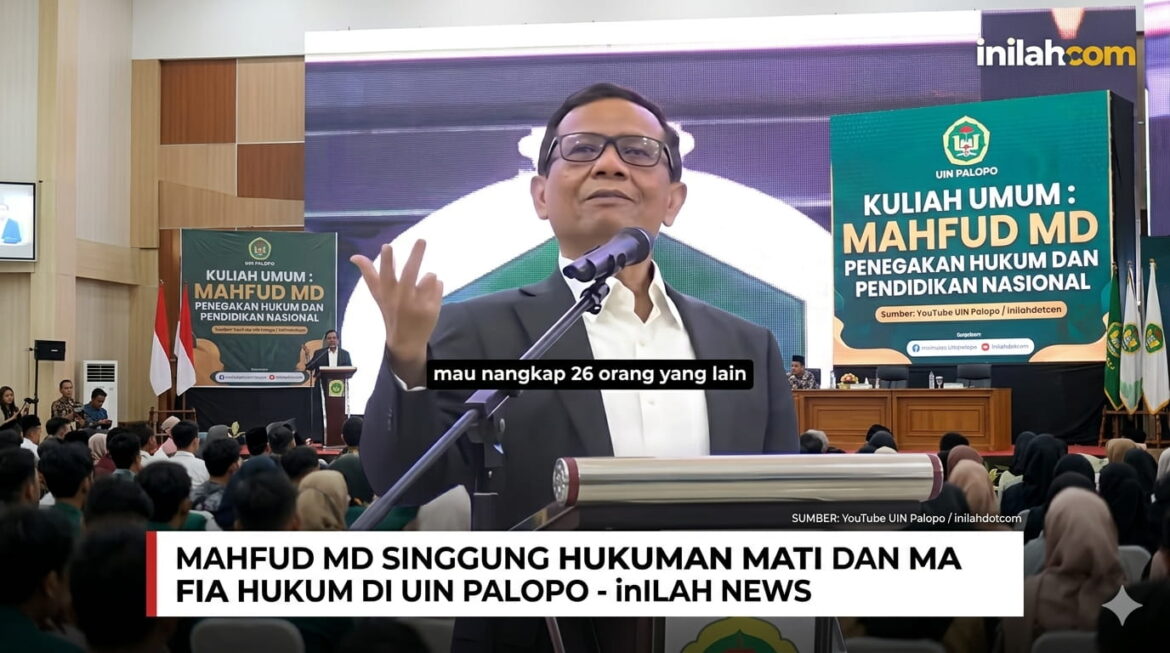 Mahfud MD Singgung Hukuman Mati Saat Bahas Kasus MBG