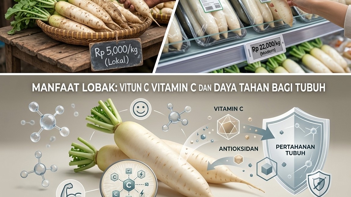 Manfaat Lobak: Terkandung Vitamin C dan Daya Tahan Bagi Tubuh