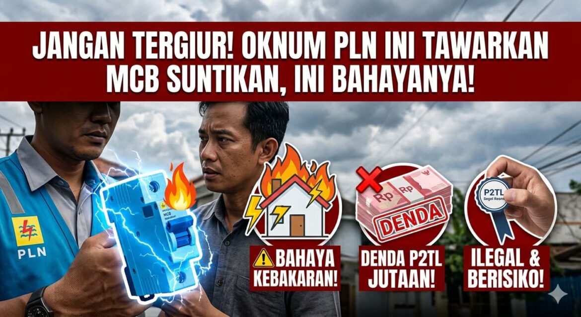 Jangan Tergiur, Oknum PLN Ini Tawarkan MCB Suntikan, Ini Bahayanya!