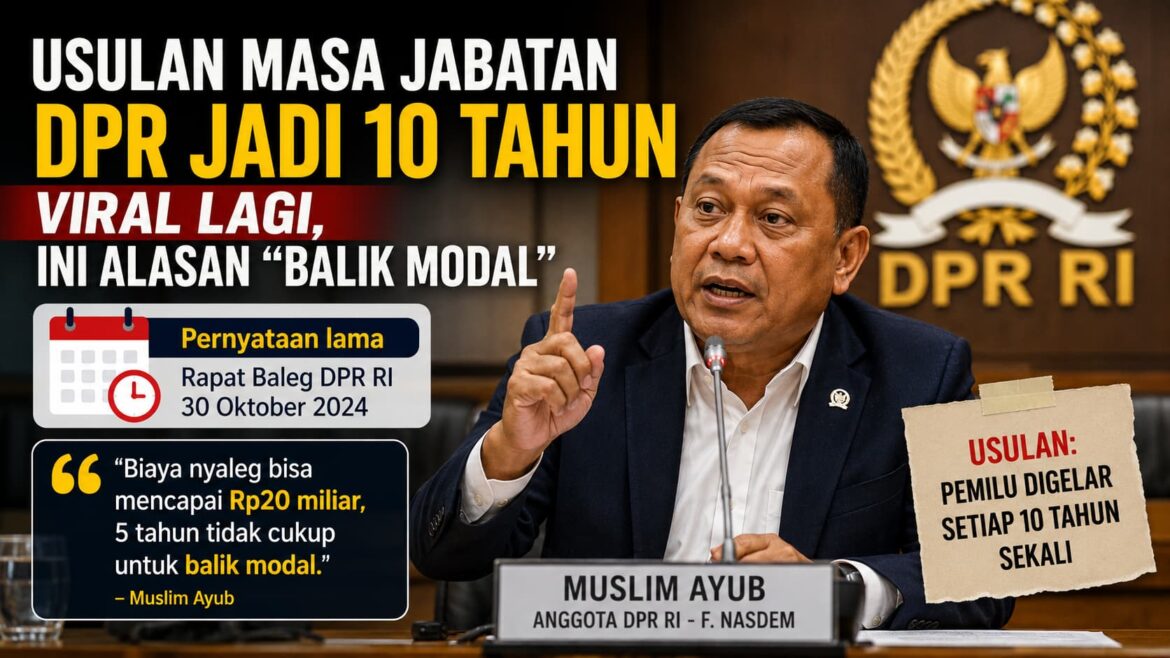 Usulan Masa Jabatan DPR Jadi 10 Tahun Viral Lagi, Ini Alasan “Balik Modal”