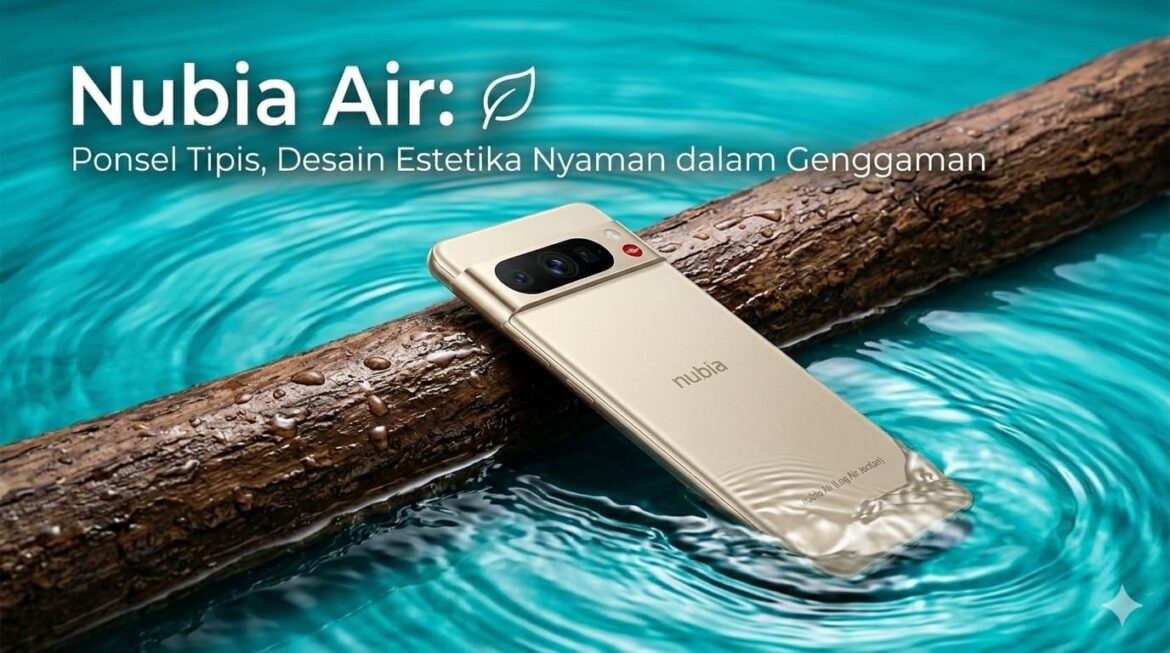 Nubia Air: Ponsel Tipis, Desain Estetika Nyaman dalam Genggaman