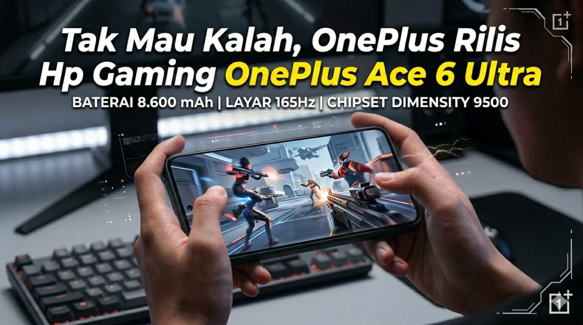 Tak Mau Kalah, OnePlus Rilis Hp Gaming OnePlus Ace 6 Ultra