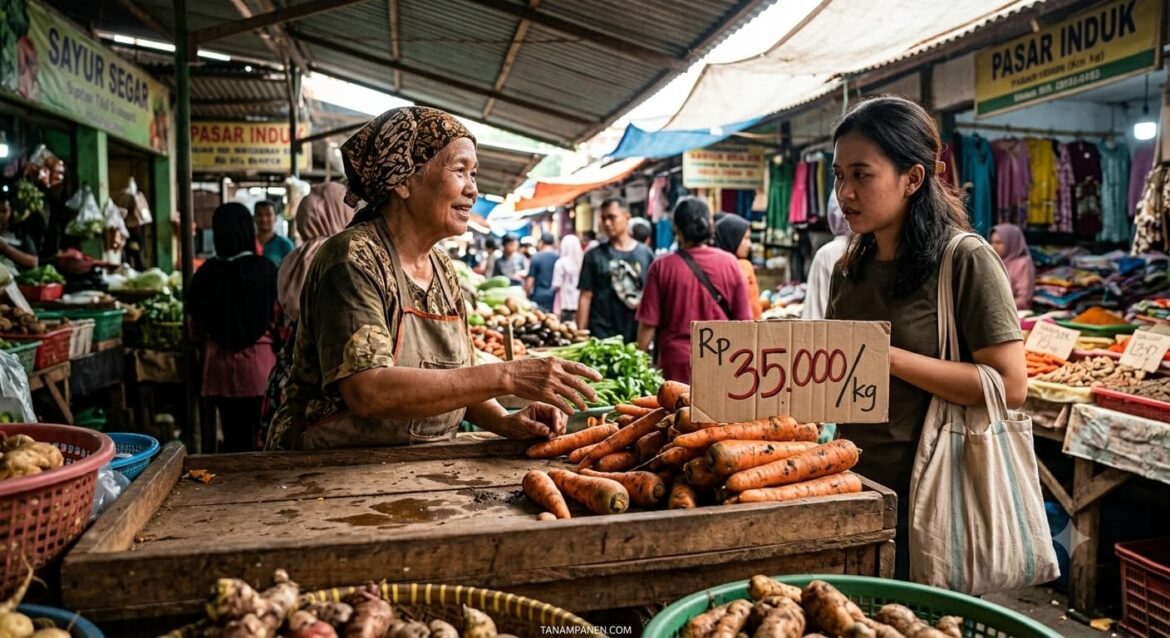 Pasokan Tercekik Cuaca, Harga Wortel di Pasar Mulai Melejit