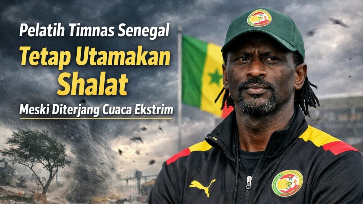 Pelatih Timnas Senegal Tetap Utamakan Shalat Meski Diterjang Cuaca Ekstrim