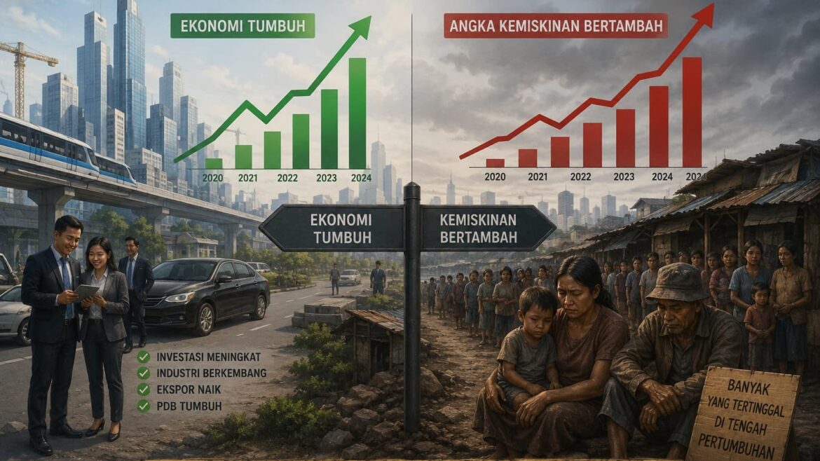 Ini Jawaban Keheranan Prabowo: Ekonomi Tumbuh, Kemiskinan Tambah