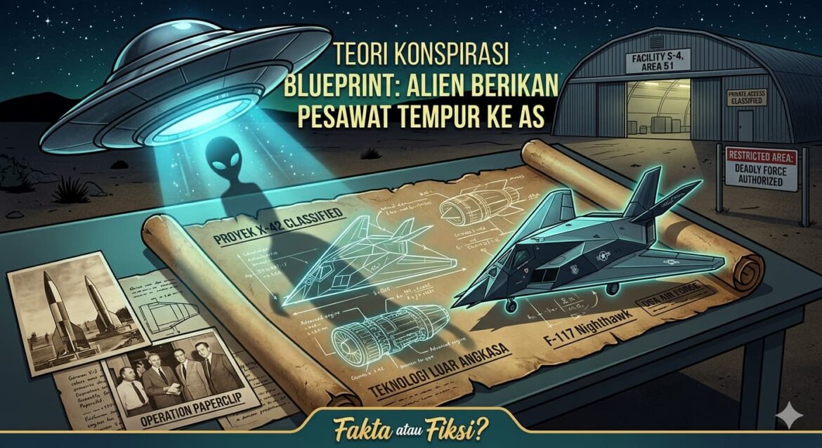 Teori Konspirasi Blueprint: Alien Berikan Pesawat Tempur ke AS