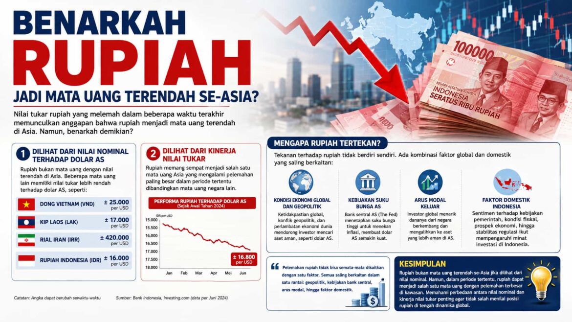 Benarkah Rupiah Jadi Mata Uang Terendah Se-Asia?