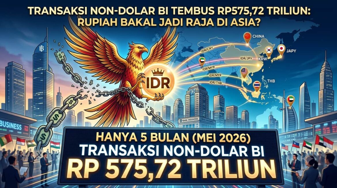 Transaksi Non-Dolar BI Tembus Rp575,72 Triliun: Rupiah Bakal Jadi Raja di Asia?