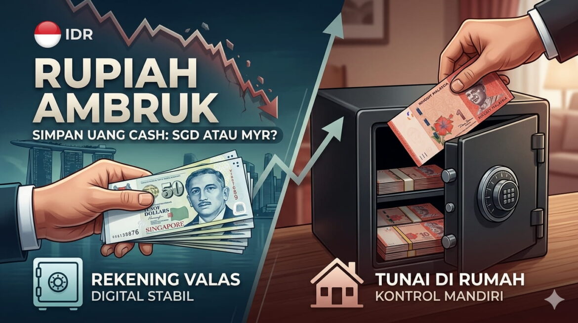 Rupiah Ambruk: Simpan Uang Cash Dalam Bentuk SGD atau MYR?