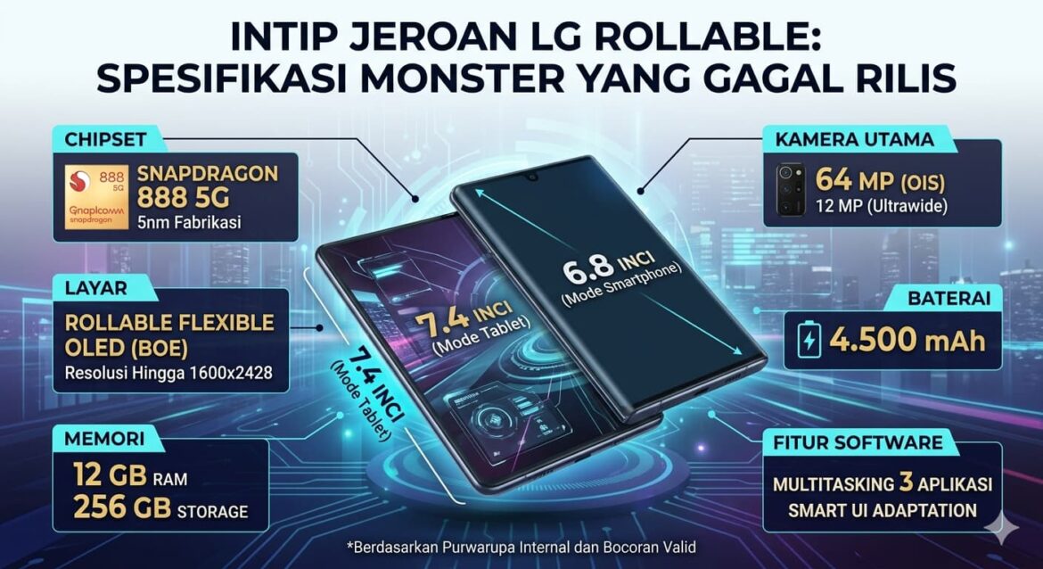 Intip Jeroan LG Rollable: Spesifikasi Monster yang Gagal Rilis