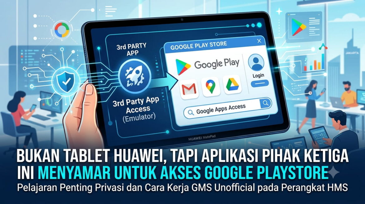 Bukan Tablet Huawei, Tapi Aplikasi Pihak Ketiga Ini Menyamar Untuk Akses Google Playstore