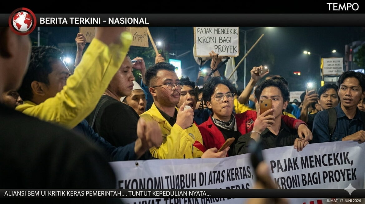 Kritik BEM UI: Ekonomi Tumbuh Di atas Kertas, Rakyat Tercekik Harga Beras dan Pajak