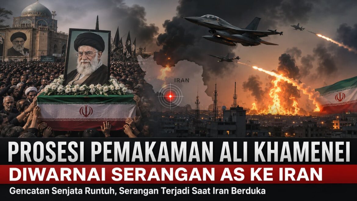 Prosesi Pemakaman Ali Khamenei Diwarnai Serangan AS ke Iran