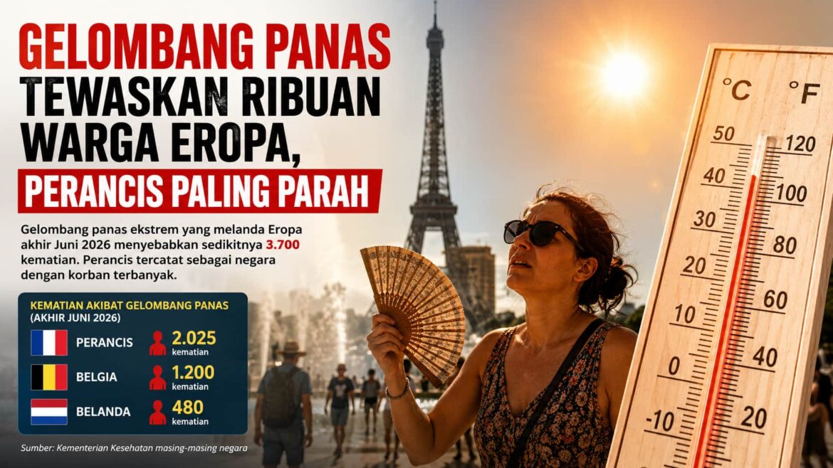 Gelombang Panas Tewaskan Ribuan Warga Eropa, Perancis Paling Parah
