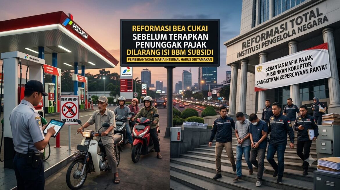 Reformasi Bea Cukai Sebelum Terapkan Penunggak Pajak Dilarang Isi BBM Subsidi