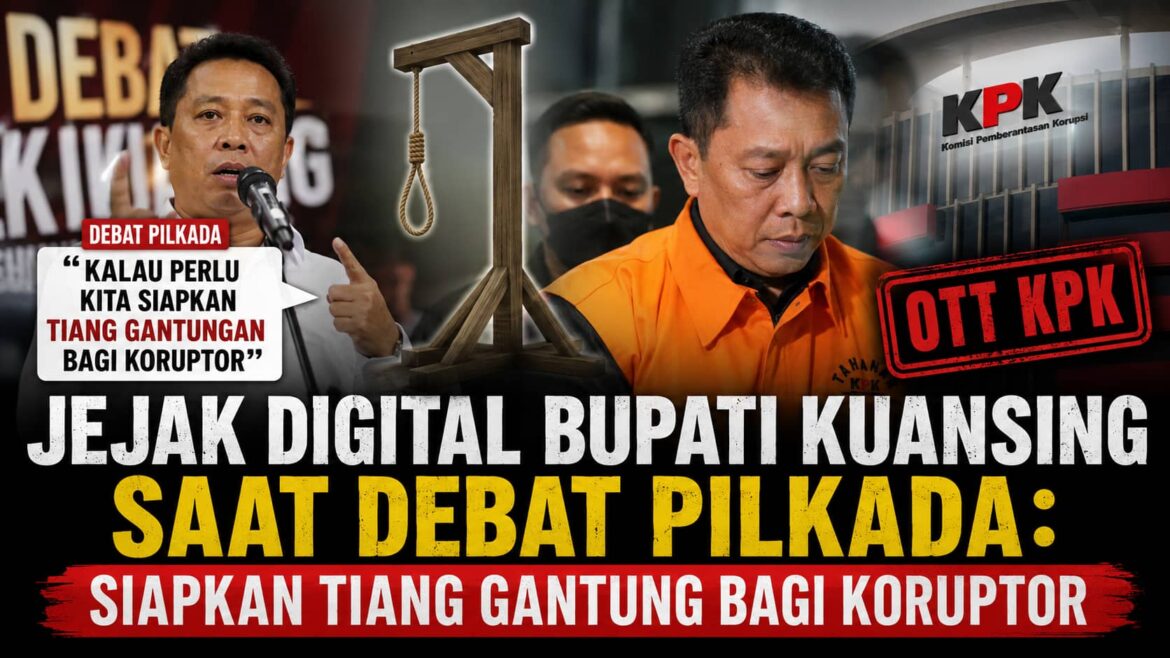 Jejak Digital Bupati Kuansing Saat Debat Pilkada: Siapkan Tiang Gantung Bagi Koruptor