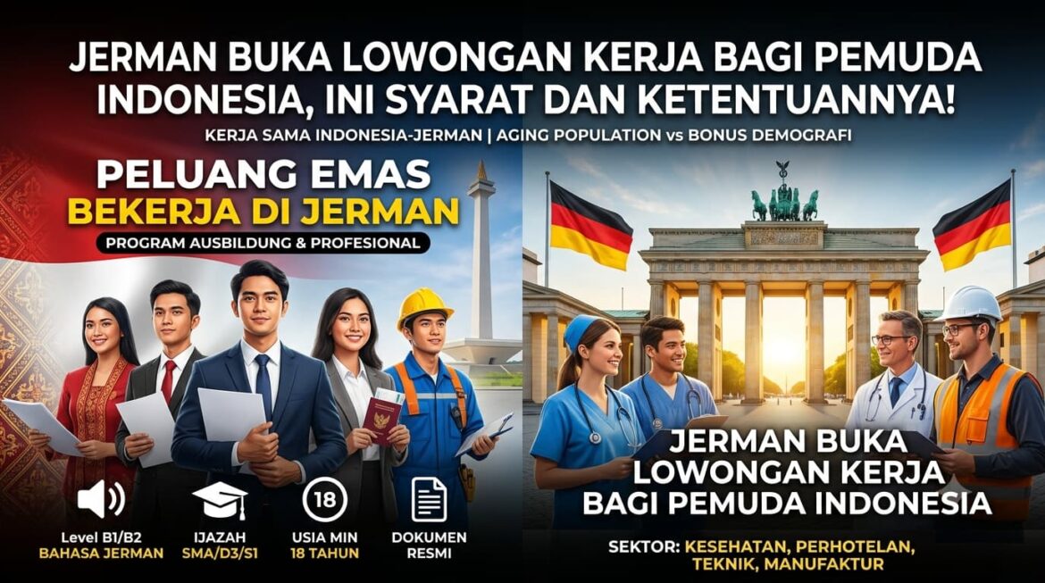 Jerman Buka Lowongan Kerja Bagi Pemuda Indonesia, Ini Syarat dan Ketentuannya!