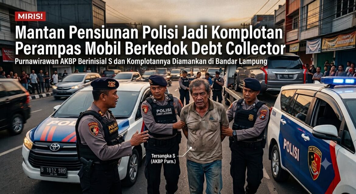 Mantan Pensiunan Polisi Jadi Otak Komplotan Perampas Mobil Berkedok Debt Collector