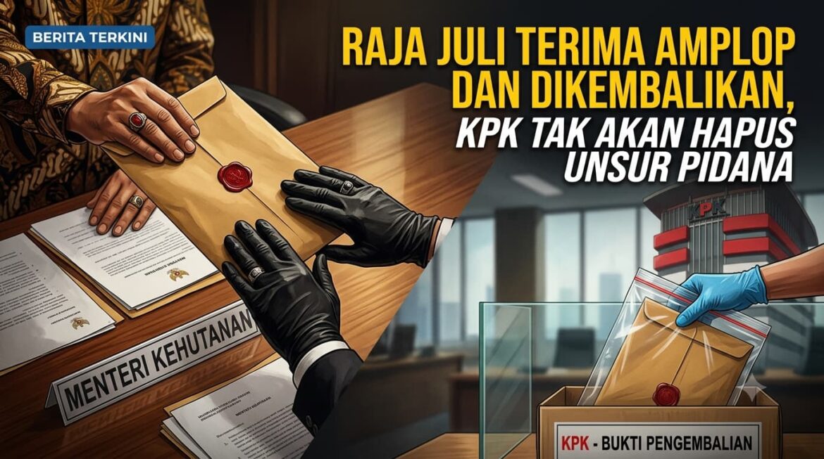 Raja Juli Terima dan Kembalikan Amplop, KPK: Tak Hilangkan Unsur Pidana