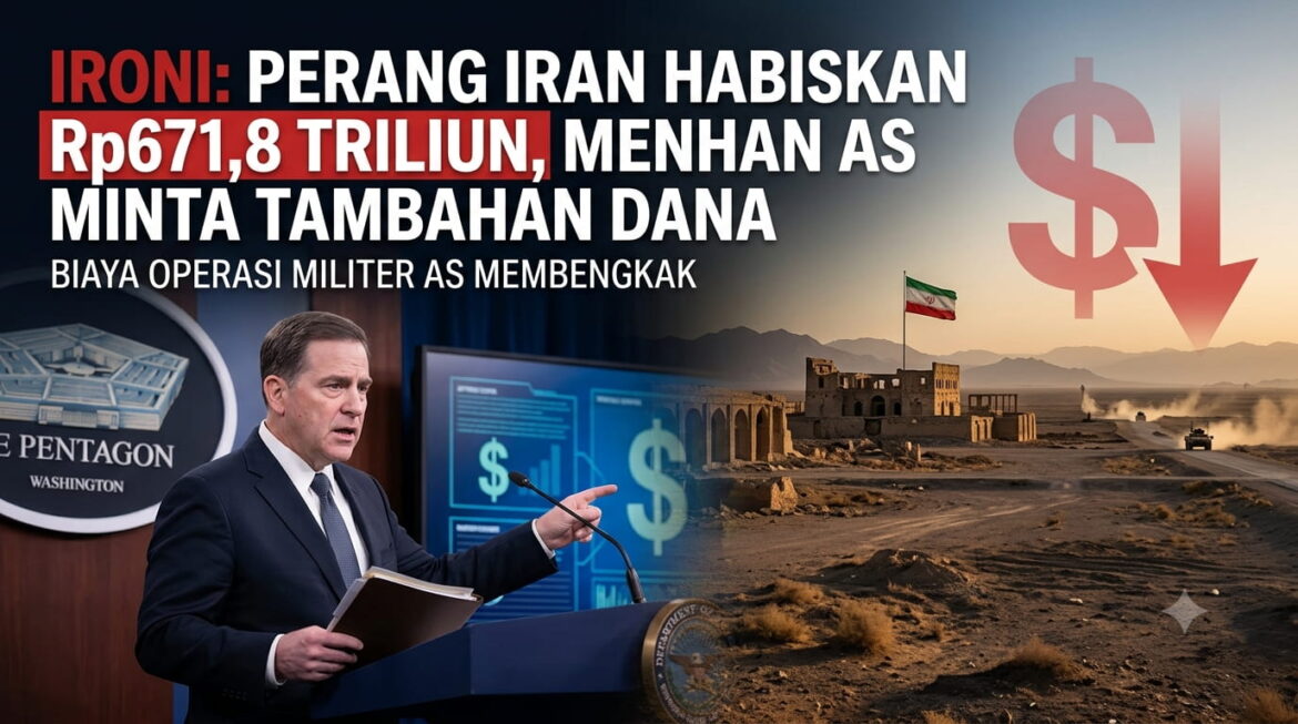 Ironi: Perang Iran Habiskan Rp671,8 Triliun, Menhan AS Minta Tambahan Dana