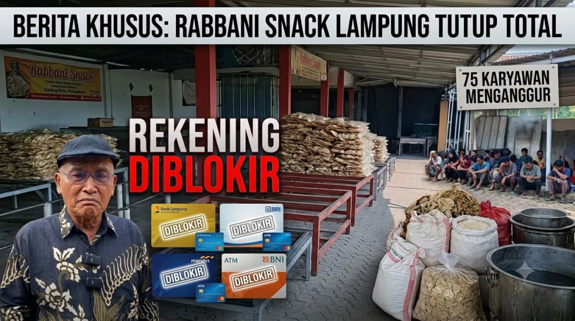 Rekening Diblokir Pihak Pajak, Pabrik Rabbani Snack Tutup Usaha