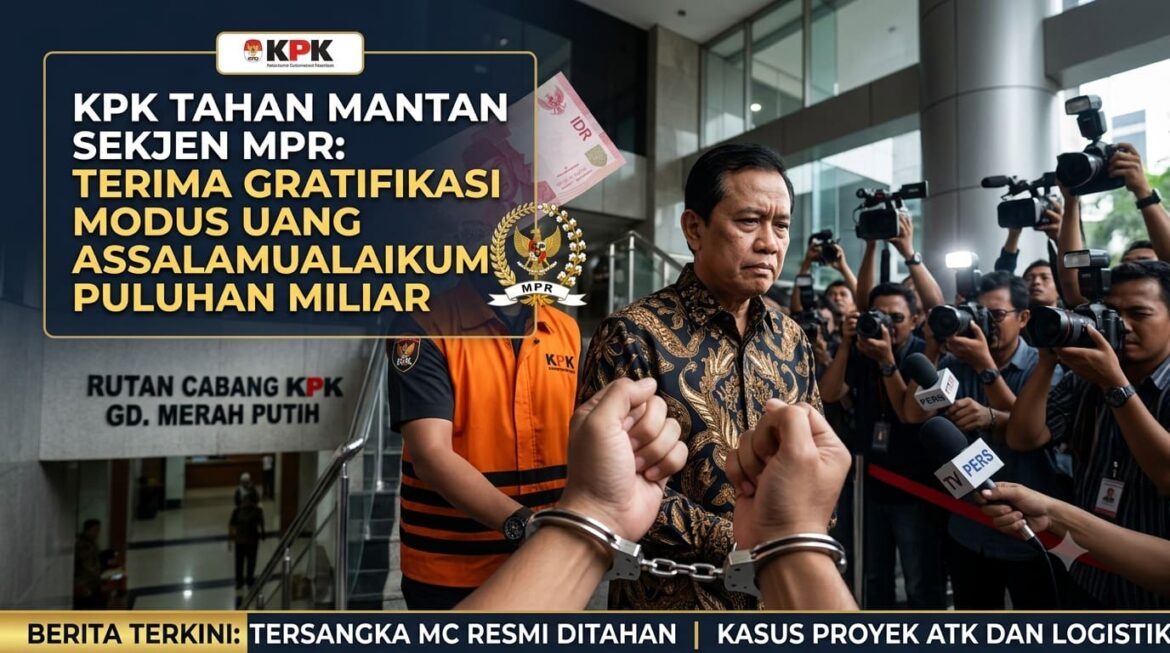 KPK Tahan Mantan Sekjen MPR: Terima Gratifikasi Modus Uang Assalamualaikum Puluhan Miliar