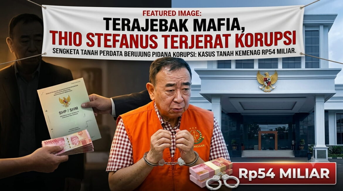 Terjebak Mafia, Thio Stefanus Terjerat Kasus Korupsi Saat Pembelian Tanah