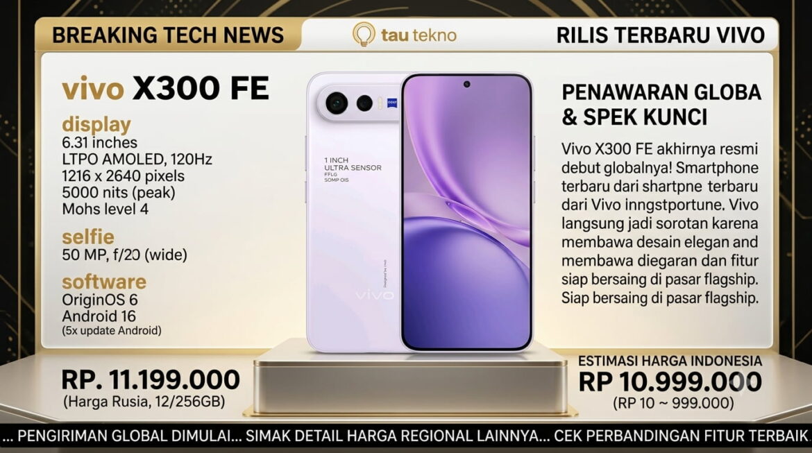 Vivo X300 FE: Performa Super Gahar, Ini Spesifikasinya!
