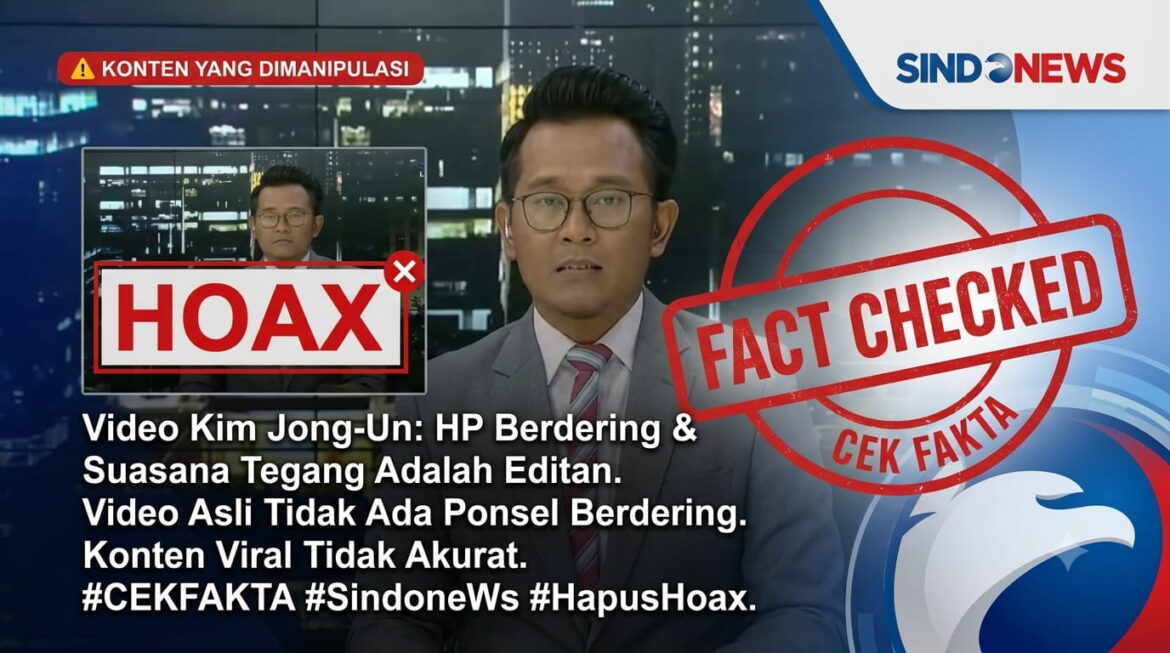 Video Viral HP Berdering Saat Kim Jong-un Pidato Ternyata Hasil Editan