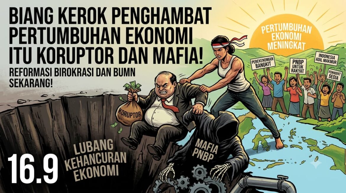 Biang Kerok Penghambat Pertumbuhan Ekonomi Itu Koruptor dan Mafia!