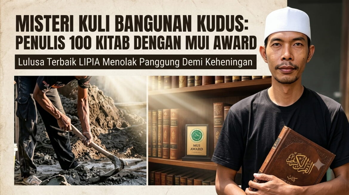 Kuli Bangunan Ini Ternyata Penulis 100 Kitab dan Raih MUI Awards