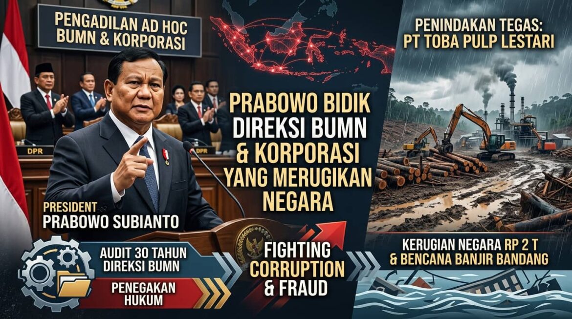 Prabowo Bakal Bentuk Pengadilan Ad Hoc, Bidik Direksi BUMN dan Korporasi yang Merugikan Negara